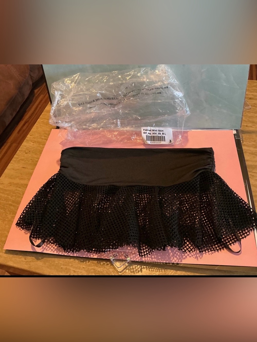 iHeartRaves Fishnet Mini Skirt Size M/L